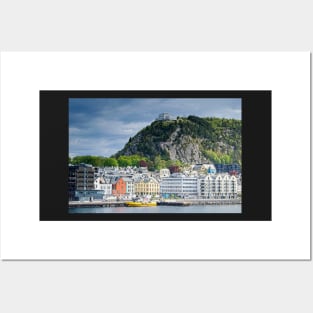 Alesund Town Cityscape Norway Posters and Art